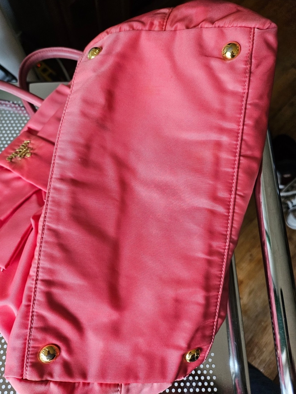 Prada Pink Bow Tote Bag - Picture 9 of 14